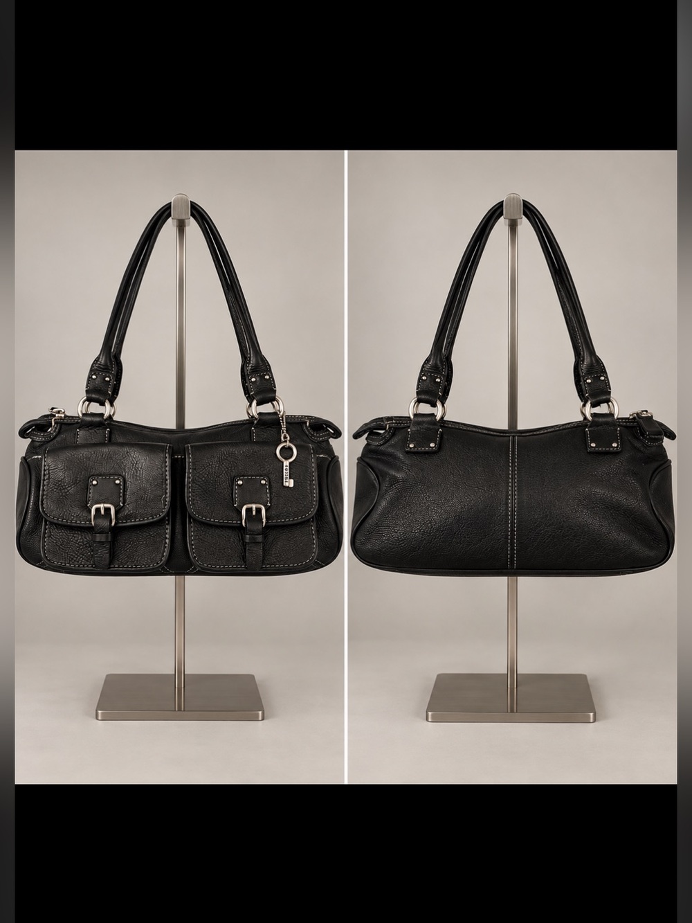 Vtg Fossil Baguette Shoulder Bag